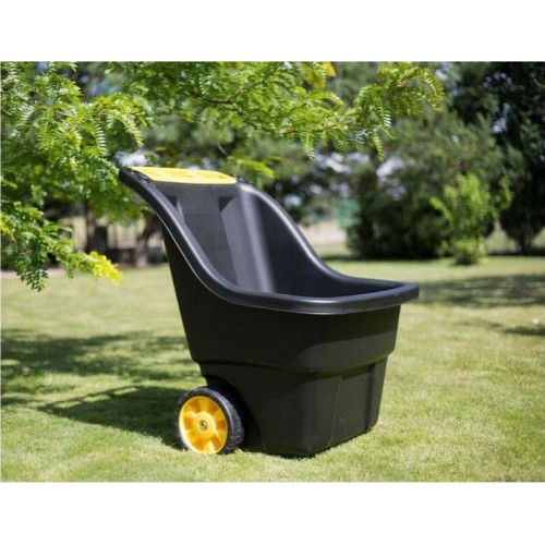 Keter Super Pro Μαύρο Πλαστικό Kαρότσι Μεταφοράς 150lt (229112) 