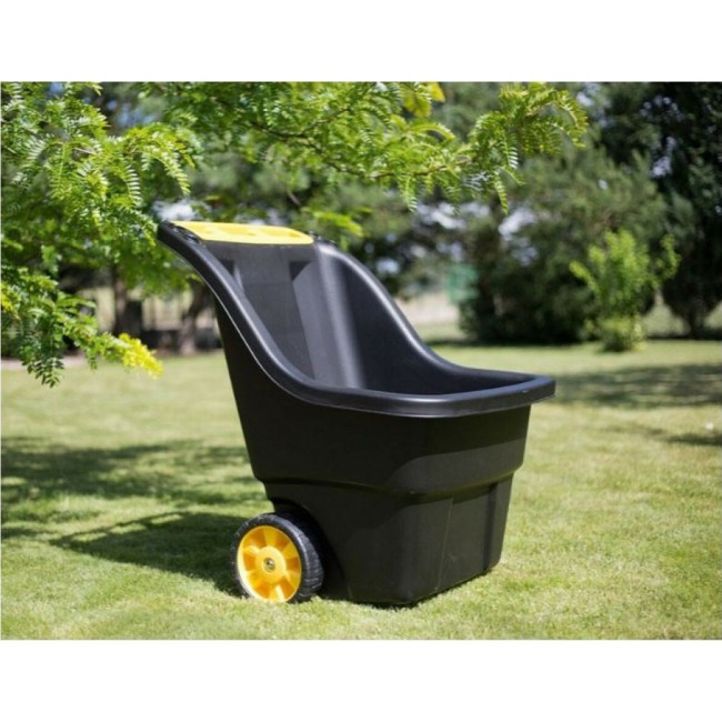 Keter Super Pro Μαύρο Πλαστικό Kαρότσι Μεταφοράς 150lt (229112) 