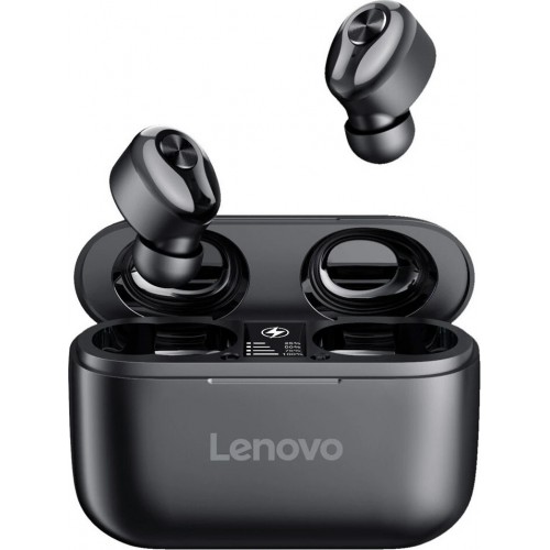 Lenovo HT18 Black Wireless Earbuds In-Ear Bluetooth Handsfree