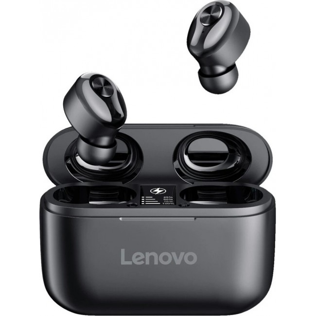 Lenovo HT18 Black Wireless Earbuds In-Ear Bluetooth Handsfree