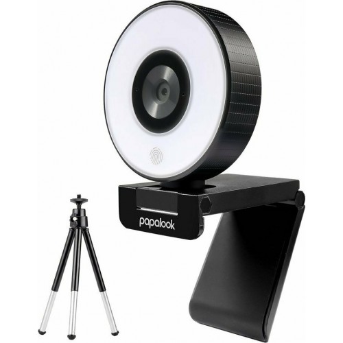 Papalook PA552 WebCam Full HD Με Μικρόφωνο Και  Μίνι Τρίποδο