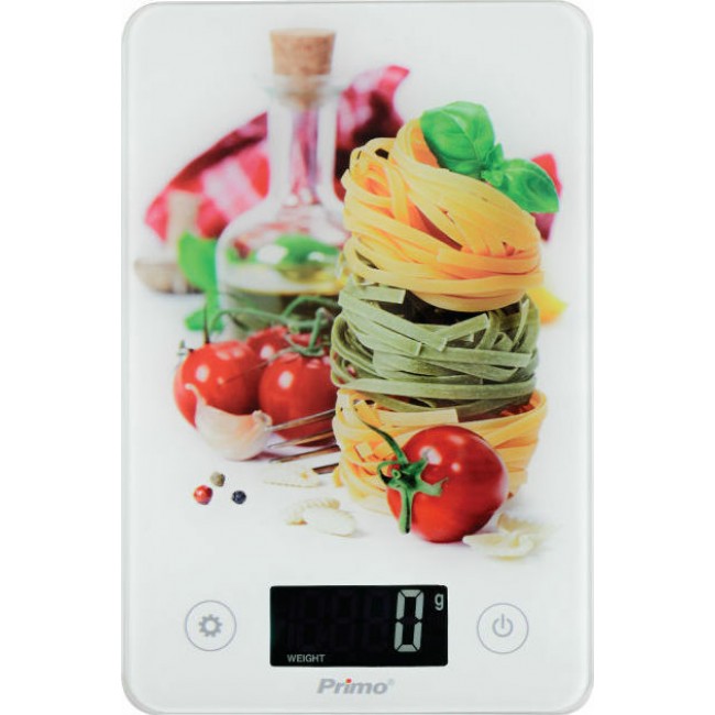 Primo PRKS-40348 "La Spaghetti" Γυάλινη Ψηφιακή Ζυγαριά Κουζίνας 1g - 5kg  