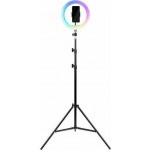 Havit ST7026 RGB Ring Light Τρίποδο Κινητών Τηλεφώνων Mε Βάση  26cm