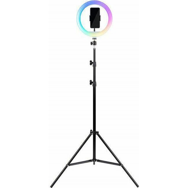 Havit ST7026 RGB Ring Light Τρίποδο Κινητών Τηλεφώνων Mε Βάση  26cm