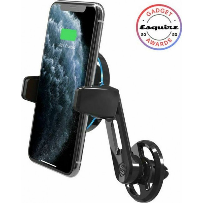 Scosche MGQVP-XTET MagicGrip Βάση Αυτοκινήτου Για Κινητό Με Κλιπ Και Ασύρματη Φόρτιση