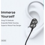 Lenovo HE08 Black Wireless In-Ear Bluetooth Earphone Double Coil