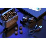 Lenovo HT18 Black Wireless Earbuds In-Ear Bluetooth Handsfree
