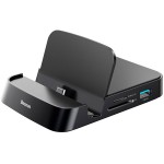 Baseus Phone Intelligent HUB Black Desktop Docking Station Stand For Mobile Phone USB Type-C (CAHUB-BT0G)