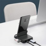 Baseus Phone Intelligent HUB Black Desktop Docking Station Stand For Mobile Phone USB Type-C (CAHUB-BT0G)