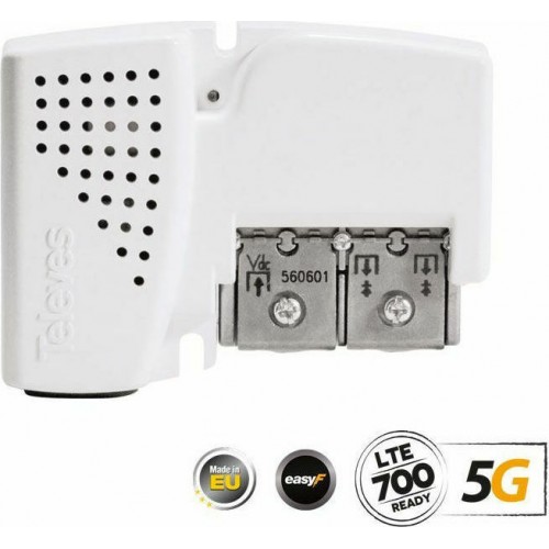 Televes 560601 Picokom AGC 5G LTE UHF/VHF/SAT 2out Ενισχυτής Γραμμής (NV23PICO)