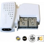 Televes 560601 Picokom AGC 5G LTE UHF/VHF/SAT 2out Ενισχυτής Γραμμής (NV23PICO)