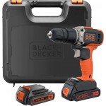 Black & Decker BCD003C2K Κρουστικό Δραπανοκατσάβιδο Μπαταρίας 18V 2x1.5Ah    (BCD003C2K-QW)