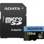 Adata 128GB MicroSDXC Card - Class 10 UHS-I with Adapter  (AUSDX128GUICL10A1-RA1)