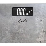 Life Ηλεκτρονική Ζυγαριά Μπάνιου Mε 'Eνδειξη Θερμοκρασίας Χώρου    (BSC-001)