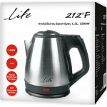 Life 212°F Ανοξείδωτος Βραστήρας 1.2lt 1500W  (WK-003)