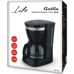 Life Gallia Μαύρη Καφετιέρα Φίλτρου 1.25L 800W    (CM-101)
