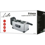 Life Φριτέζα Λαδιού Ιnox 2200W Με Παράθυρο 3lt    (DFR-100)