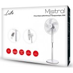 Life Mistral Ανεμιστήρας Ορθοστάτης Με Τηλεχειριστήριο Και 3 Προγράμματα Λειτουργίας 40CM 50W   (221-0148)