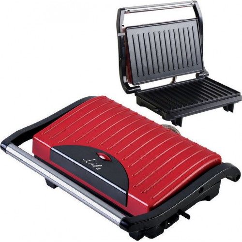 Life Scarlet STG-101 Sandwich Toaster with griil Red (221-0020)
