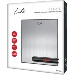 Life Libra KSC-001 3D Ψηφιακή Ζυγαριά Κουζίνας inox 5kg , Μήκος 197 Πλάτος 230 Ύψος 32  (221-0074)