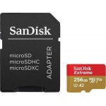 Sandisk Extreme microSDXC A2 256GB 160MB/s V30 + adapter Κάρτα Μνήμης (SDSQXA1-256G-GN6MA)