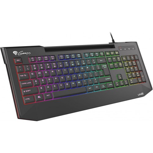 Genesis NKG-1419 Lith 400 Gaming Keyboard RGB Backlight X-Scissor Slim Πληκτρολόγιο US LAYOUT