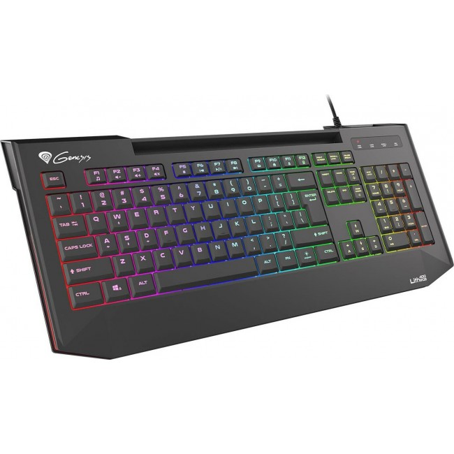 Genesis NKG-1419 Lith 400 Gaming Keyboard RGB Backlight X-Scissor Slim Πληκτρολόγιο US LAYOUT