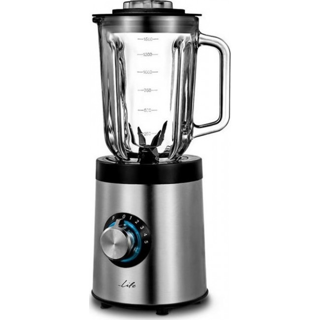 Life Veloce Table Blender 800W Μπλέντερ με γυάλινη κανάτα 1.5L  (221-0199)