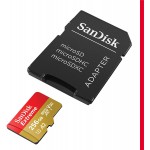 Sandisk Extreme microSDXC A2 256GB 160MB/s V30 + adapter Κάρτα Μνήμης (SDSQXA1-256G-GN6MA)