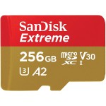 Sandisk Extreme microSDXC A2 256GB 160MB/s V30 + adapter Κάρτα Μνήμης (SDSQXA1-256G-GN6MA)