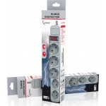 GEMBIRD SPG3-B-6C POWER CUBE SURGE PROTECTOR 5 SOCKETS 1.8M WHITE ΜΕ ΔΙΑΚΟΠΤΗ