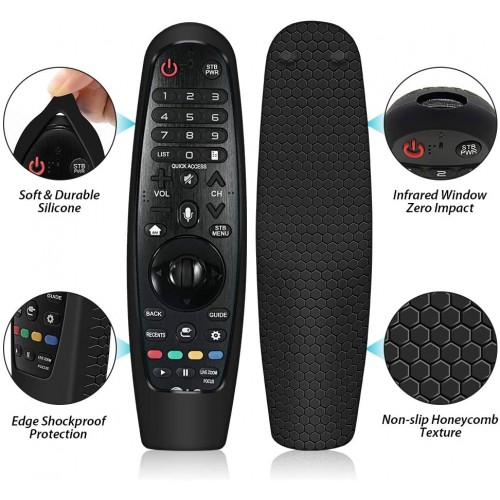 ΘΗΚΗ ΣΙΛΙΚΟΝΗΣ ΓΙΑ LG Magic Remote Control AN-MR19BA / AN-MR20GA / AN-MR18BA (Black)