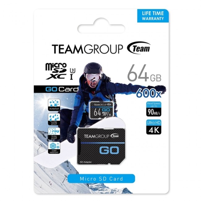 Team Group TGUSDX64GU303 Micro SDXC - Go Card Series 64GB (U3)