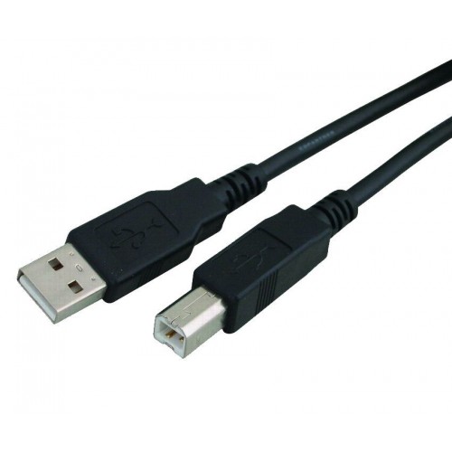 POWERTECH  USB 2.0 σε USB Type Β, καλώδιο  μαύρο,copper, 3m,CAB-U050