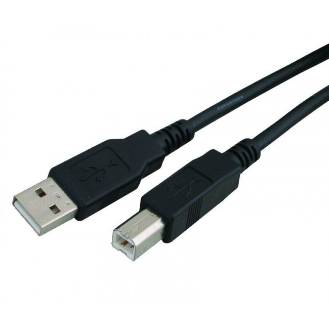 POWERTECH  USB 2.0 σε USB Type Β, καλώδιο  μαύρο,copper, 3m,CAB-U050