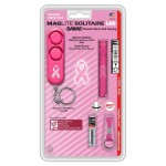 MAGLITE  Solitaire LED NBCF Ροζ Φακός  & SABRE KIT συναγερμού (SJ3AUD6 )