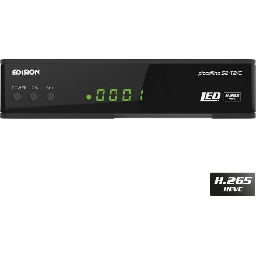 Edision Piccolino S2+T2/C 2in1 COMBO Δορυφορικός & Επίγειος Δέκτης 