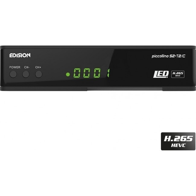 Edision Piccolino S2+T2/C 2in1 COMBO Δορυφορικός & Επίγειος Δέκτης 