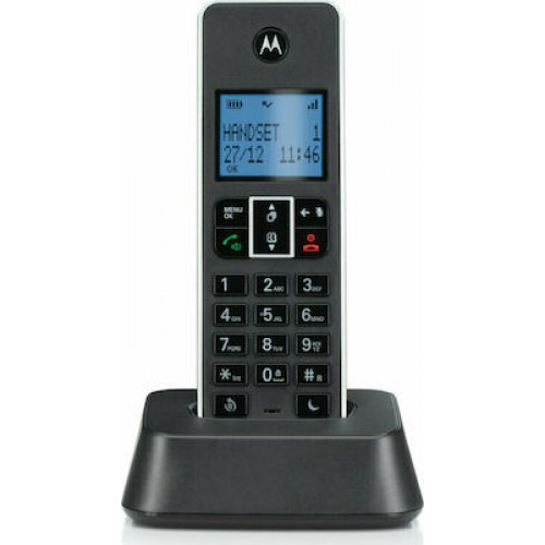 Motorola IT.5.1X Μαύρο Ασύρματο τηλέφωνο με φραγή αριθμών, ανοιχτή ακρόαση και do not disturb