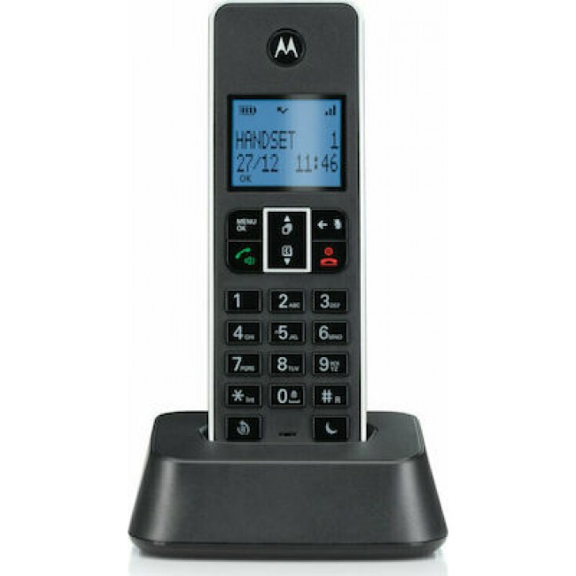 Motorola IT.5.1X Μαύρο Ασύρματο τηλέφωνο με φραγή αριθμών, ανοιχτή ακρόαση και do not disturb