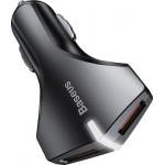 Baseus Small Rocket CO 331 Μαύρο Φορτιστής Aυτοκινήτου 2xUSB QC3.0 Quick Charge (CCALL-RK01)