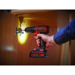 BLACK & DECKER BDCD18 Δραπανοκατσάβιδο 18V Με 1,5Ah Μπαταρία Kαι Φορτιστή