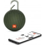 JBL Clip 3 Green Bluetooth Speaker