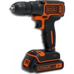 BLACK & DECKER BDCD18 Δραπανοκατσάβιδο 18V Με 1,5Ah Μπαταρία Kαι Φορτιστή