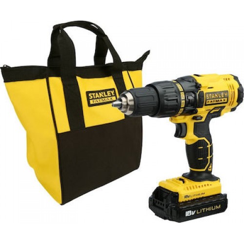 Stanley FMC626C2S Kρουστικό Δραπανοκατσάβιδο 18V LI-ION 1.3AH Με Τσάντα Μεταφοράς