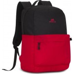 Rivacase Mestalla 5560 Μαύρη/Κόκκινη Τσάντα Πλάτης Για Laptop 15.6" - 20L