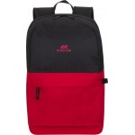 Rivacase Mestalla 5560 Μαύρη/Κόκκινη Τσάντα Πλάτης Για Laptop 15.6" - 20L