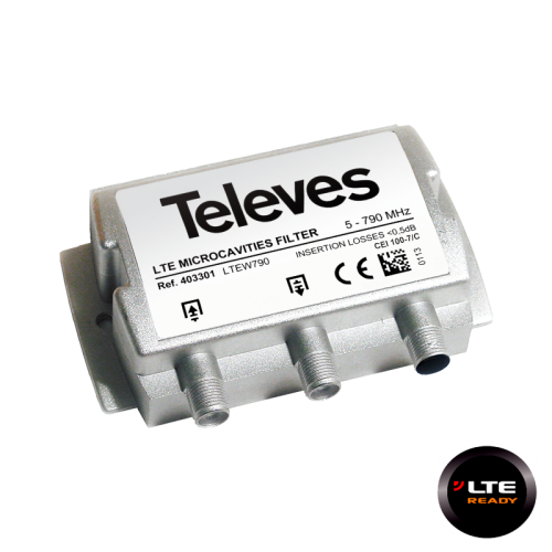 Televes 403301 Φίλτρο LTE 4G (ch.21-60) Microcavity F