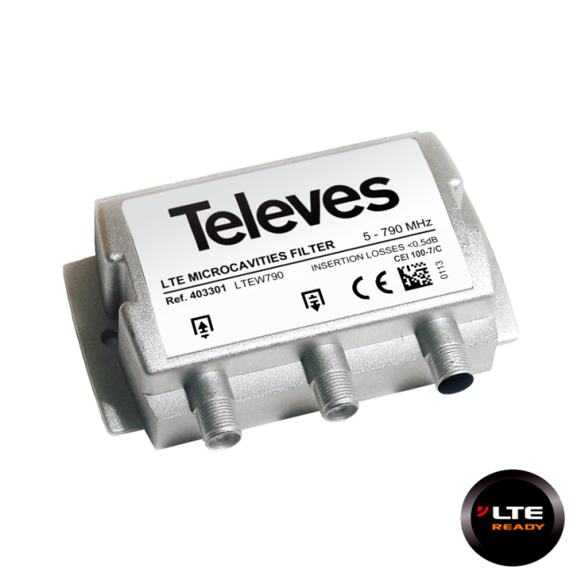 Televes 403301 Φίλτρο LTE 4G (ch.21-60) Microcavity F