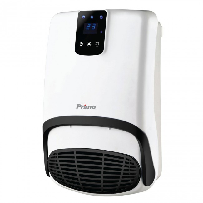 Primo PRBH-81004 Λευκό/Μαύρο Αερόθερμο Μπάνιου Τοίχου 2000W